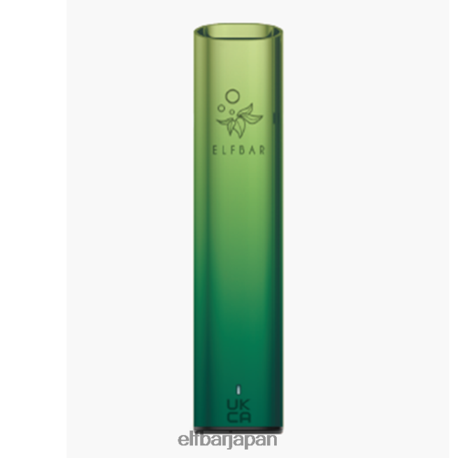 628V02137 elfbar mate 500 ポッド VAPE キット - 500mAh バッテリー オーロラグリーン