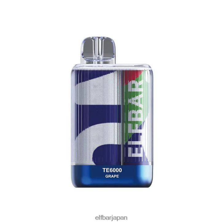 ELFBAR 使い捨てベイプ TE6000 パフ V26X6R86 葡萄
